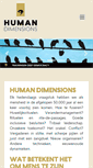 Mobile Screenshot of humandimensions.nl